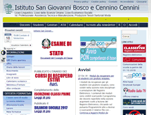 Tablet Screenshot of istitutosangiovannibosco.net